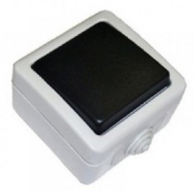 Ecoplast EF600SD Выключатель одноклавишный с самовозвратом (кнопка),10A 80002