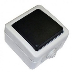Ecoplast EF600SW Выключатель 2-полюсный одноклавишный,10A, схема 2, 80004