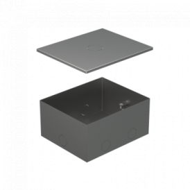 Ecoplast BOX/4 Металлическая коробка с крышкой для заливки в пол 159,6х133,6х75мм для люков 70040, 70141