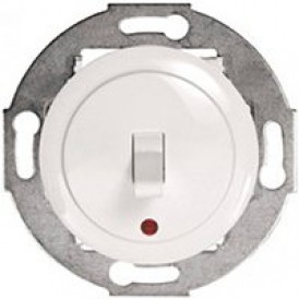 Ecoplast Переключатель 1-рычажковый, на 2 направления, c индикатором (схема 6L) 10 A, 250 B Vintage 880904-1