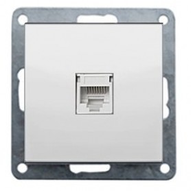 Ecoplast Розетка компьютерная RJ-45 кат.5е с накладкой 846104-1