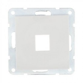 Ecoplast Накладка для розетки телефонной, компьютерной RJ (белый) LK80, 846104-0