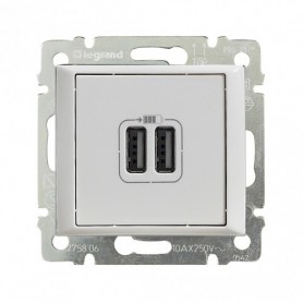 Розетка USB двойная Legrand Valena 770470 белая