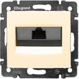 Розетка RJ45x1 кат.6 STP Legrand Valena 774144 на винтах слоновая кость