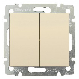 Переключатель 2-кл. на 2 направления Legrand Valena 774308 слоновая кость