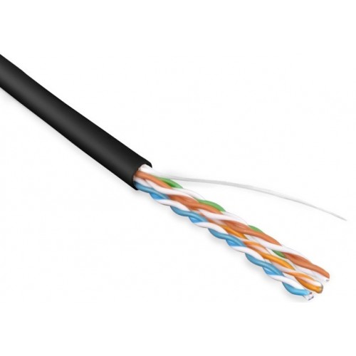 Витая пара, UTP-кабель UUTP4-C5E-S24-IN-PVC-BK-305 Hyperline