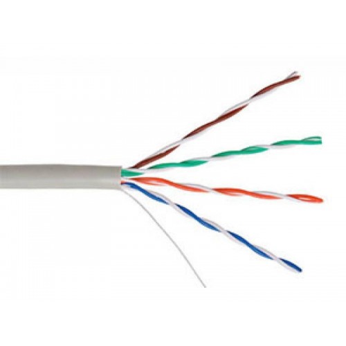 Витая пара, UTP-кабель U/UTP 4 PR  24 AWG CAT5e PVC  Полимет