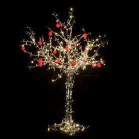 Светодиодное дерево "Яблоня", высота 2 м, 18 красных яблок, теплый белый, IP65 Neon-night 531-403