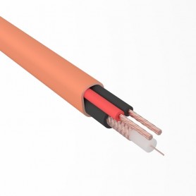 Комбинированный кабель для видеонаблюдения КВК-П 2 + 2х0,75 нг(А)-HF,   200м,  REXANT