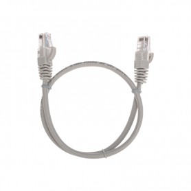 Патч-корд U/UTP, CAT 5e, RJ45-RJ45, 26AWG, LSZH, серый, 0,5м REXANT