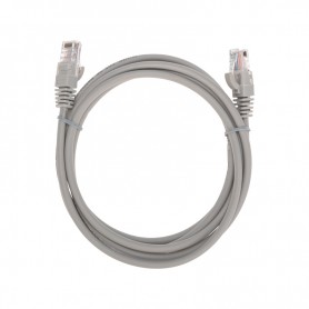 Патч-корд U/UTP, CAT 5e, RJ45-RJ45, 26AWG, LSZH, серый, 2м REXANT