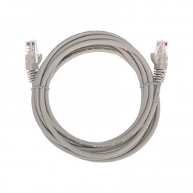 Патч-корд U/UTP, CAT 5e, RJ45-RJ45, 26AWG, LSZH, серый, 3м REXANT