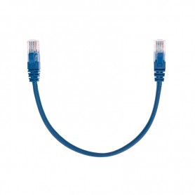 Патч-корд U/UTP, CAT 5e, RJ45-RJ45, 26AWG, LSZH, синий, 0,3м REXANT