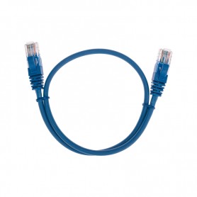 Патч-корд U/UTP, CAT 5e, RJ45-RJ45, 26AWG, LSZH, синий, 0,5м REXANT