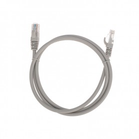 Патч-корд U/UTP, CAT 6, RJ45-RJ45, 26AWG, LSZH, серый, 1м REXANT