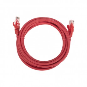 Патч-корд U/UTP, CAT 6, RJ45-RJ45, 26AWG, LSZH, красный, 3м REXANT