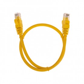 Патч-корд U/UTP, CAT 6, RJ45-RJ45, 26AWG, LSZH, желтый, 0,5м REXANT