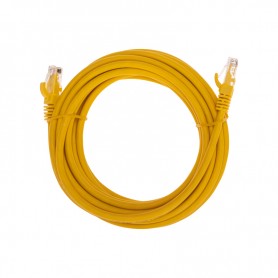 Патч-корд U/UTP, CAT 6, RJ45-RJ45, 26AWG, LSZH, желтый, 5м REXANT