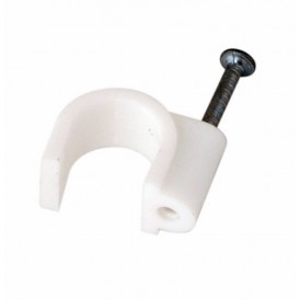 Крепеж кабеля круглый 14 мм, белый (упак. 50 шт)  REXANT