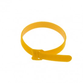 Хомут–липучка многоразовый 230х13 мм, желтый (упак. 12 шт.) REXANT