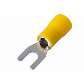 Наконечник вилочный изолированный 4.3 мм 4-6 мм² (НВи 6.0-4/НВи 5,5-4) желтый REXANT