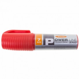 Маркер перманентный промышленный Line Plus «PER-2707» 7 мм, красный, скошенный