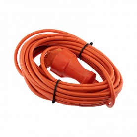 Шнур-удлинитель 10 метров оранжевый ПВС 3х0.75 мм² (6 А/1300 Вт/IP44) PROconnect
