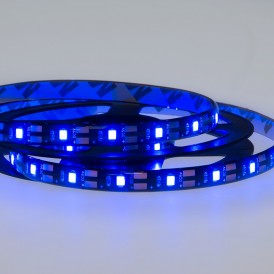 LED лента с USB коннектором 5 В, 8 мм, IP65, SMD 2835, 60 LED/m, цвет свечения синий