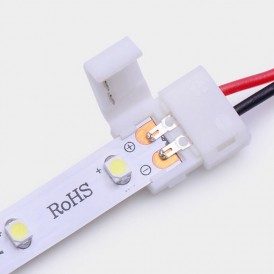 Коннектор питания (1 разъем) для одноцветных светодиодных лент шириной 8 мм LAMPER