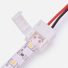 Коннектор питания (1 разъем) для одноцветных светодиодных лент с влагозащитой шириной 8 мм LAMPER
