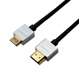 Шнур mini HDMI - HDMI, длина 1,5 метра Ultra Slim (GOLD) (блистер) REXANT