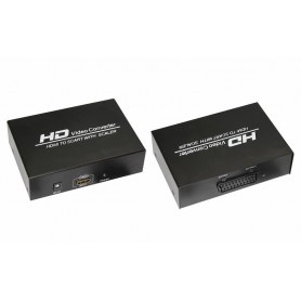 Конвертер HDMI на SCART, металл  REXANT