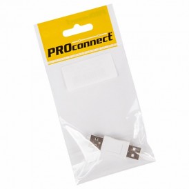 Переходник USB PROconnect, штекер USB-A - штекер USB-А, 1 шт., пакет БОПП