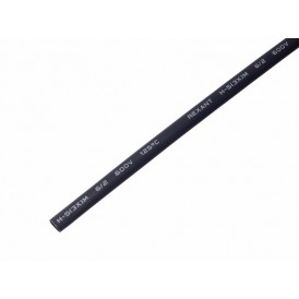 Термоусаживаемая трубка клеевая REXANT 6,0/2,0 мм, черная, упаковка 10 шт. по 1 м
