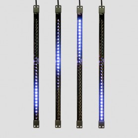 Сосулька светодиодная 50 см, 9,5V, двухсторонняя, 32х2 светодиодов, пластиковый корпус черного цвета, цвет светодиодов синий| 256-124 | NEON-NIGHT