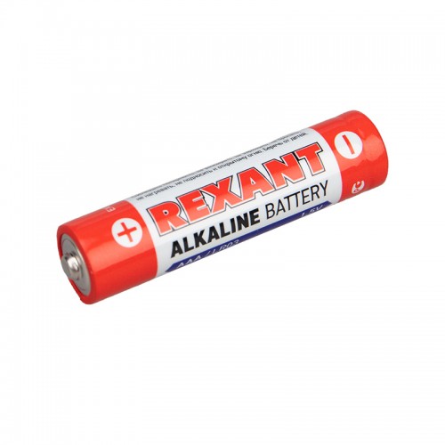 Алкалиновая батарейка AAA/LR03 1,5 V 2 шт. блистер REXANT