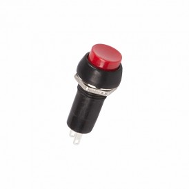 Выключатель-кнопка  250V 1А (2с) ON-(OFF)  Б/Фикс (на размыкание)  красная  REXANT