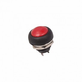 Выключатель-кнопка  250V 1А (2с) OFF-(ON)  Б/Фикс  красная  Micro  REXANT