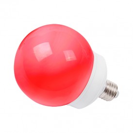 Лампа шар e27 12 LED  Ø100мм красная