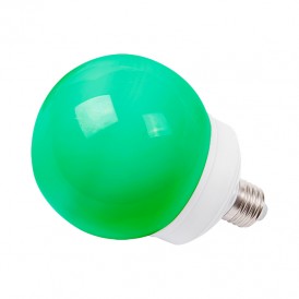 Лампа шар e27 12 LED  Ø100мм зеленая