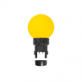 Лампа шар 6 LED для белт-лайта, цвет: Жёлтый, Ø45мм, жёлтая колба