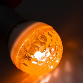 Лампа строб e27 Ø50мм  оранжевая