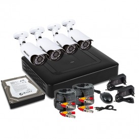 Комплект видеонаблюдения PROconnect, 4 наружные FullHD камеры, с HDD 1Tб