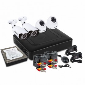 Комплект видеонаблюдения PROconnect, 2 внутренние, 2 наружные камеры AHD-M, с HDD 1Tб