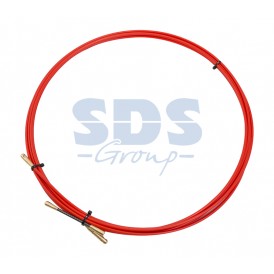 Протяжка кабельная REXANT (мини УЗК в бухте),  стеклопруток,  d=3, 5 мм,  3 м,  красная