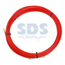 Протяжка кабельная REXANT (мини УЗК в бухте),  стеклопруток,  d=3, 5 мм,  25 м,  красная