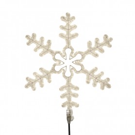 Фигура "Большая Снежинка" цвет ТЕПЛЫЙ БЕЛЫЙ, размер 95*95 см| 501-313| NEON-NIGHT