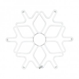 Фигура «Снежинка» из гибкого неона, 60х60 см, цвет свечения белый NEON-NIGHT