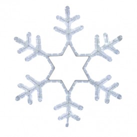 Фигура световая "Снежинка" цвет белый, без контр. размер 55*55см  | 	501-334 | NEON-NIGHT