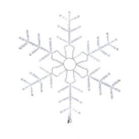 Фигура световая "Снежинка" цвет белый, размер 95*95 см, мерцающая  | 501-338 | NEON-NIGHT